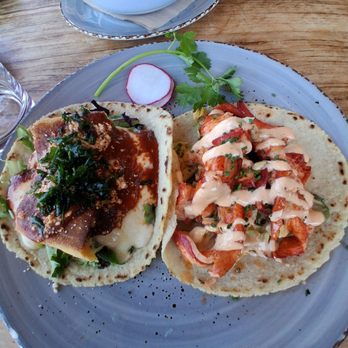 Ola Mexican Kitchen - Lobster taco and chili relleno taco - Mexican Near Me - Long Beach, California