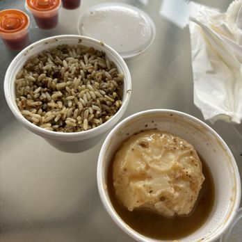 Frenchy's Chicken - Dirty rice and mashed potatoes with gravy - Chicken Shop Near Me - Cypress, Texas Frenchy's Chicken - Dirty rice and mashed potatoes with gravy - Chicken Shop Near Me - Cypress, Texas