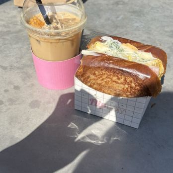 Flippoly - Dalgona Coffee, Ham and Egg Sandwich - Coffee & Tea Near Me - Buena Park, California