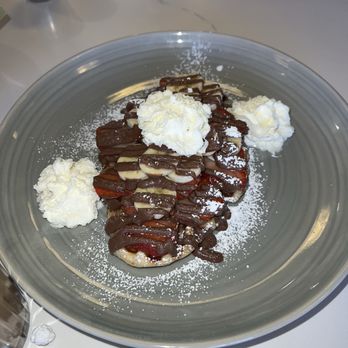 Cafe Mong - Strawberry Banana Nutella Croffle - Breakfast & Brunch Near Me - Las Vegas, Nevada