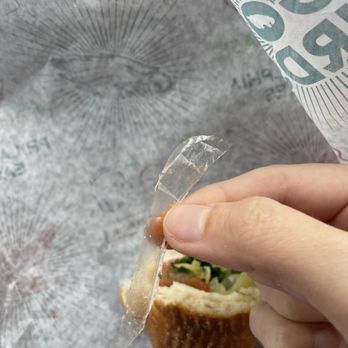 Wawa - Junior hoagie with a piece of plastic inside - Sandwiches Near Me - Hockessin, Delaware Wawa - Junior hoagie with a piece of plastic inside - Sandwiches Near Me - Hockessin, Delaware
