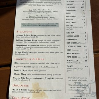 Fellows Cafe - Drink menu - Breakfast & Brunch Near Me - Roswell, Georgia Fellows Cafe - Drink menu - Breakfast & Brunch Near Me - Roswell, Georgia