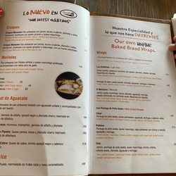 Restaurant Manyee - Part of Menu in English
