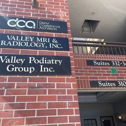 Valley MRI & Radiology - Brookside - Enter through the fountains and continue all the way to the back right corner of the complex. There is plenty of parking available.