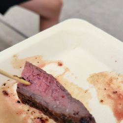 Wild Fork - Herb marinated sirloin steak sample.