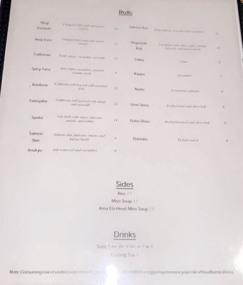 Menu photo 7 Sushi ii Honolulu, HI