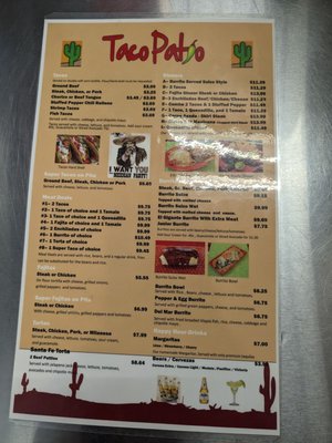 Menu photo 2 Taco Patio Lockport, IL