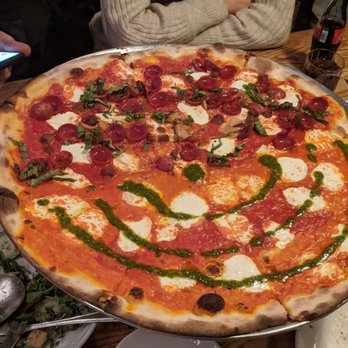 Rubirosa - Half Tie-dye and half Rubirosa Supreme! Ugh I'm not even sure which one I like more! - Italian Near Me - New York, New York