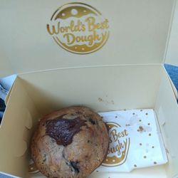 World's Best Dough - Thick gooey cookie, weights 1/2 lb. Chocolate Nutella cookie