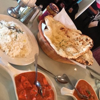 Saffron Grill - Butter chicken, rice, and garlic naan. - Indian Near Me - Seattle, Washington Saffron Grill - Butter chicken, rice, and garlic naan. - Indian Near Me - Seattle, Washington