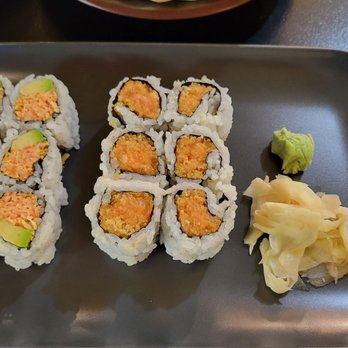 Miyabi Sushi - three pieces of sushi on a plate - Sushi Bars Near Me - Richmond, Virginia Miyabi Sushi - three pieces of sushi on a plate - Sushi Bars Near Me - Richmond, Virginia