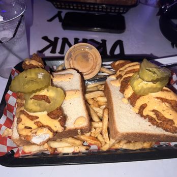 Hot Motha Clucker - Tenderific Two - two Nashville tenders with toast & fries - Bars Near Me - Los Angeles, California