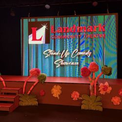 Thomaston Opera House - Stage set-up for recent comedy show