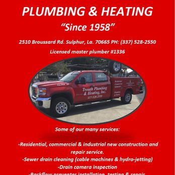 Trouth Plumbing & Heating - truck - Plumbing Near Me - Sulphur, Louisiana Trouth Plumbing & Heating - truck - Plumbing Near Me - Sulphur, Louisiana