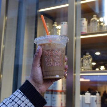 Compass Coffee - Iced vanilla latte with almond milk - Coffee & Tea Near Me - Washington, DC, District of Columbia