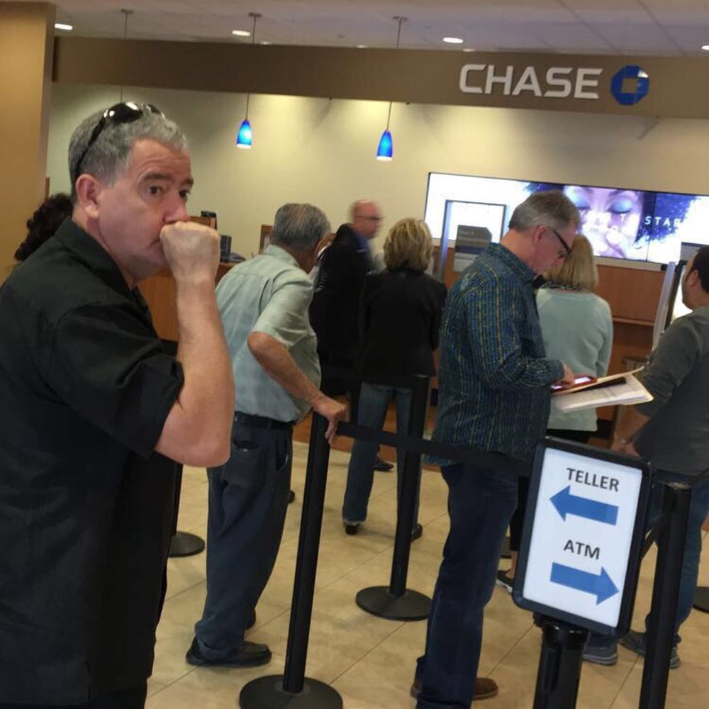 One teller on 3pm on a Wednesday..