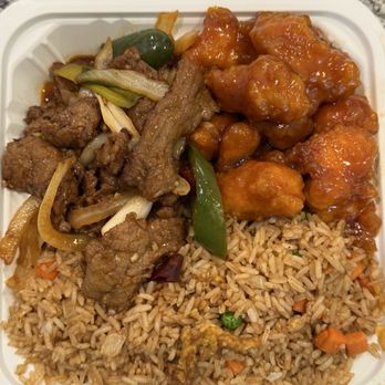 Sichuan Pepper Express - Mongolian Beef, Orange Chicken, Fried Rice: Everything was delicious, but rice was a little undercooked/hard. - Chinese Near Me - Houston, Texas Sichuan Pepper Express - Mongolian Beef, Orange Chicken, Fried Rice: Everything was delicious, but rice was a little undercooked/hard. - Chinese Near Me - Houston, Texas