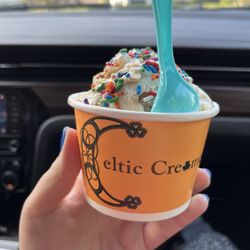 Celtic Creamery JOCO - Double Scoop of Cookie Dough with rainbow sprinkles