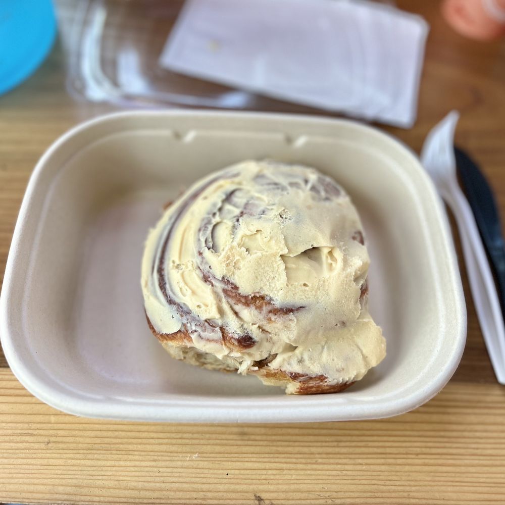 11th Hour Coffee - Cinnamon Roll~ The best part about this cinnamon roll? The thick layer of cinnamon inside! My hubby loved the buttercream frosting! - Coffee & Tea Near Me - Santa Cruz, California 11th Hour Coffee - Cinnamon Roll~ The best part about this cinnamon roll? The thick layer of cinnamon inside! My hubby loved the buttercream frosting! - Coffee & Tea Near Me - Santa Cruz, California
