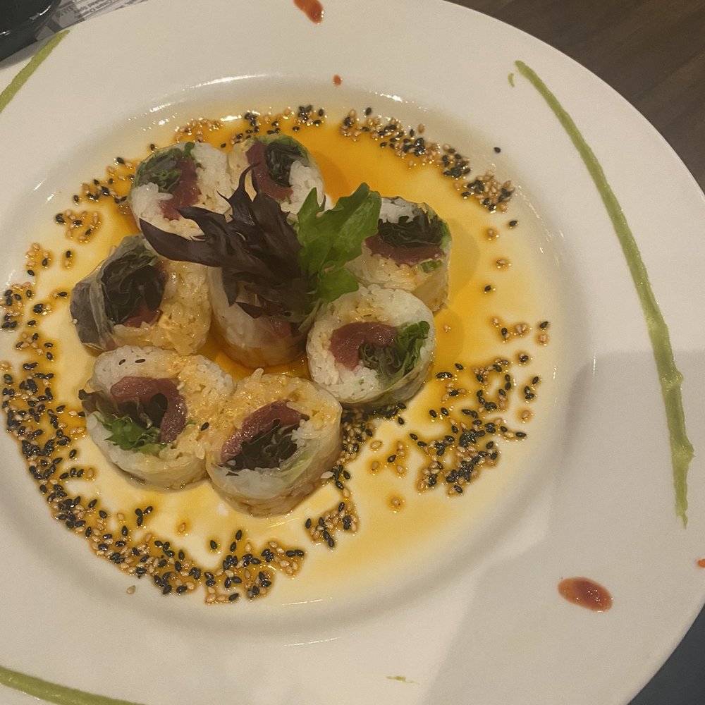 Samurai Blue - A specialty spicy tuna roll (I forget the name) - Sushi Bars Near Me - Tampa, Florida Samurai Blue - A specialty spicy tuna roll (I forget the name) - Sushi Bars Near Me - Tampa, Florida