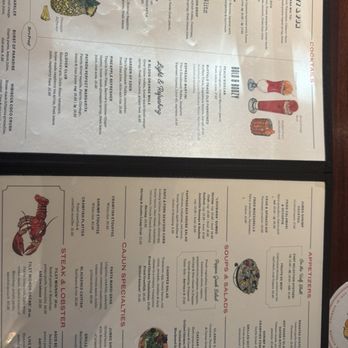 Pappadeaux Seafood Kitchen - The menu! - Seafood Near Me - Austin, Texas