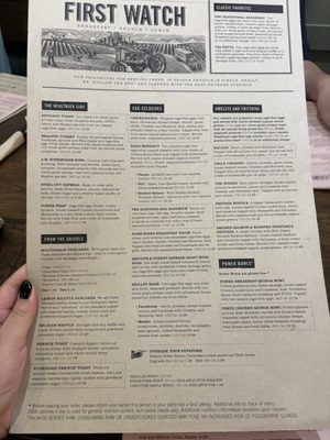 Menu photo 3 First Watch Webster, TX