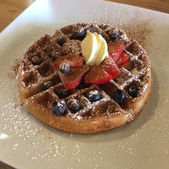 Koffee Pot - Waffle with seasonal fruit - Coffee & Tea Near Me - Oakland, California