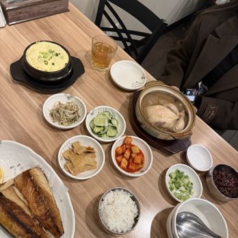 Ssyal - Chicken Soup, Steamed Egg, Grilled Mackerel, and Banchan - Korean Near Me - Chicago, Illinois