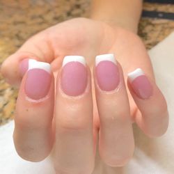 Pretty Nails - Pink and white