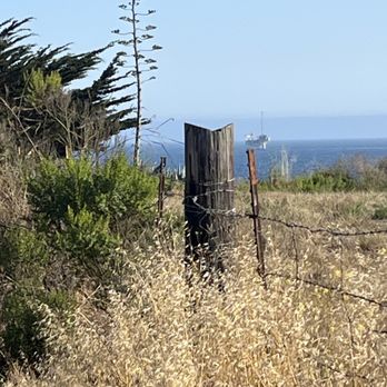 Coronado Butterfly Preserve - As u walk along the fence towards the ocean...this oil rig looks deceivingly close?!? - Parks Near Me - Goleta, California