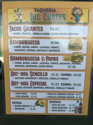 Menu photo 2 Taqueria los Cuates Alamo, TX Menu photo 2 Taqueria los Cuates Alamo, TX