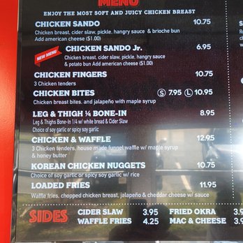 Hangry Joe’s Hot Chicken - Menu - Chicken Shop Near Me - Manassas, Virginia Hangry Joe’s Hot Chicken - Menu - Chicken Shop Near Me - Manassas, Virginia