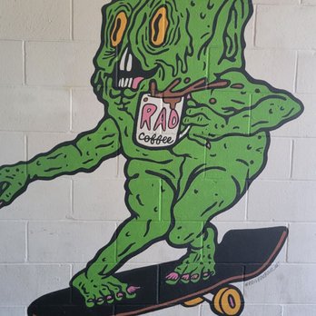 Rad Coffee - Outside wall - Coffee & Tea Near Me - Covina, California