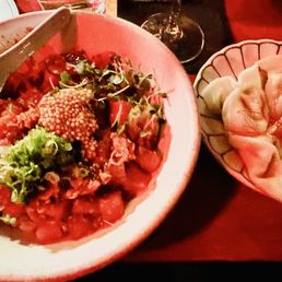 Poki Bowl (Tuna) & Dumplings (Edamame) Poki Bowl (Tuna) & Dumplings (Edamame)