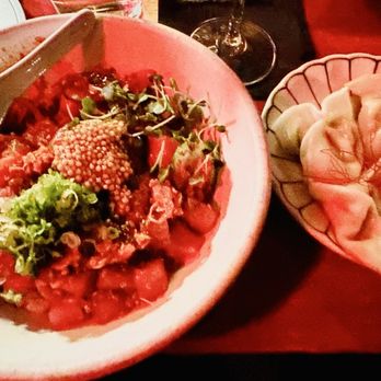 Mi Kitchen - Poki Bowl (Tuna) & Dumplings (Edamame) - Tapas Bars Near Me - Franklin, Tennessee Mi Kitchen - Poki Bowl (Tuna) & Dumplings (Edamame) - Tapas Bars Near Me - Franklin, Tennessee