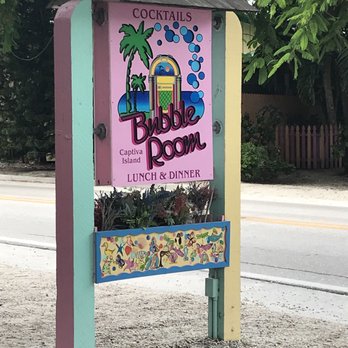 The Bubble Room - Sign out front - Desserts Near Me - Captiva, Florida