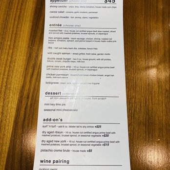 Plate - Restaurant week menu with lots of options to upgrade. - New American Near Me - Prior Lake, Minnesota