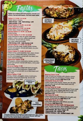 Menu photo 5 Monteverde 2 Mexican Restaurant Piedmont, SC
