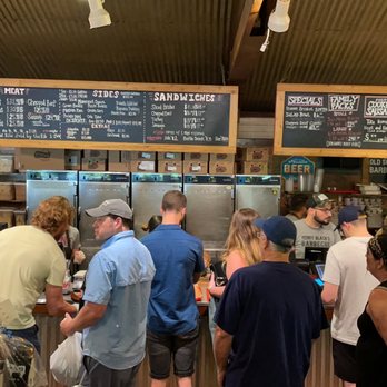 Terry Black's Barbecue - Meat serving area. - Barbeque Near Me - Austin, Texas