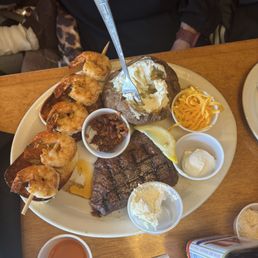 Grilled Ribeye* 12oz & Grilled Shrimp Grilled Ribeye* 12oz & Grilled Shrimp