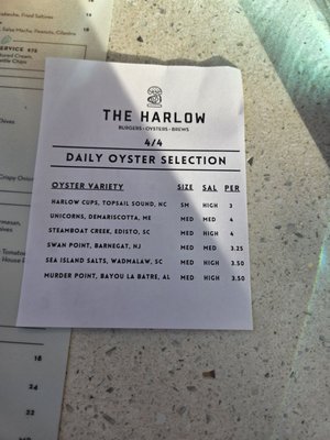 Menu photo 3 The Harlow Charleston, SC Menu photo 3 The Harlow Charleston, SC