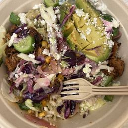 Honey Harissa chicken bowl