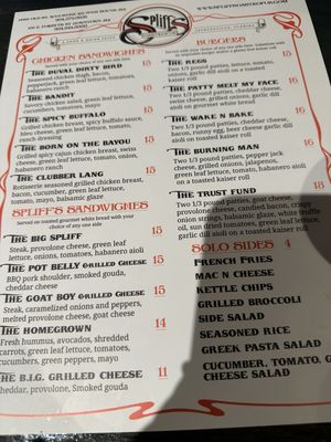 Menu photo 5 Spliff's Gastropub Jacksonville, FL