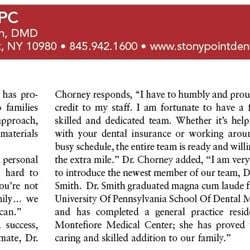 Stony Point Dental - 2010 Hudson Valley Magazine "Best Dentists" article