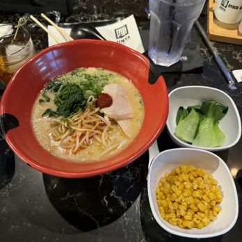 JINYA Ramen Bar - Preston Hollow - JINYA Chicken Ramen with corn & bok choy. - Ramen Near Me - Dallas, Texas