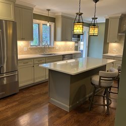Giant Painters - Island and cabinets freshly painted!