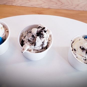 Blue Cow Ice Cream - Left: Banana Pudding Middle: Oreo Right: Mint Chip - Ice Cream & Frozen Yogurt Near Me - Fredericksburg, Virginia Blue Cow Ice Cream - Left: Banana Pudding Middle: Oreo Right: Mint Chip - Ice Cream & Frozen Yogurt Near Me - Fredericksburg, Virginia