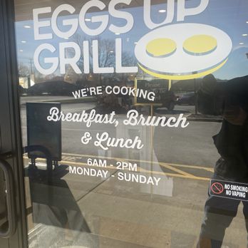 Eggs Up Grill - Hours on door - Breakfast & Brunch Near Me - Hermitage, Tennessee