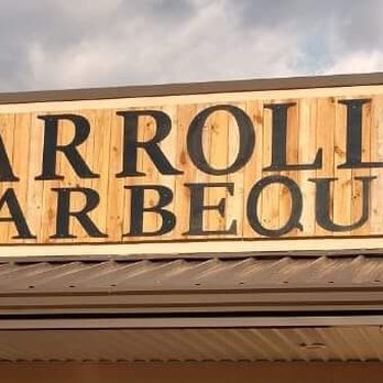 Carroll's Barbeque - Restaurant storefront sign - Barbeque Near Me - Blue Ridge, Georgia