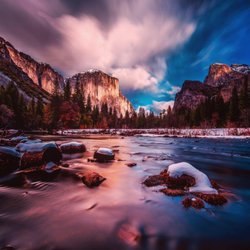 Getty Photography - Yosemite long exposure this is Valley view